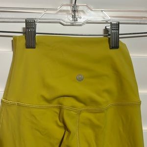 Yellow Lululemon leggings size 0
